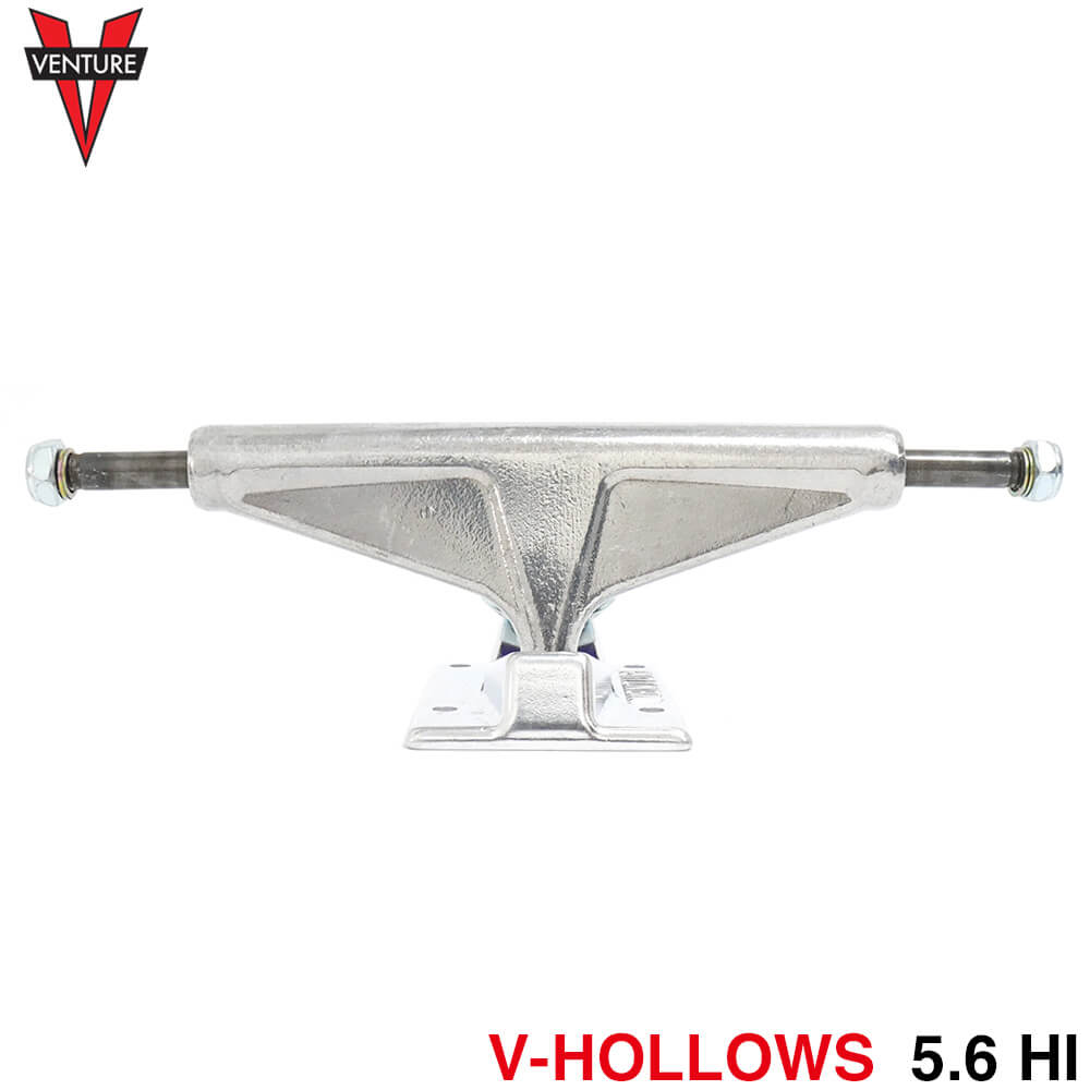 VENTURE TRUCK ベンチャー トラック V-HOLLOWS ALL POLISHED 5.6 HI シルバー スケートボード スケボー