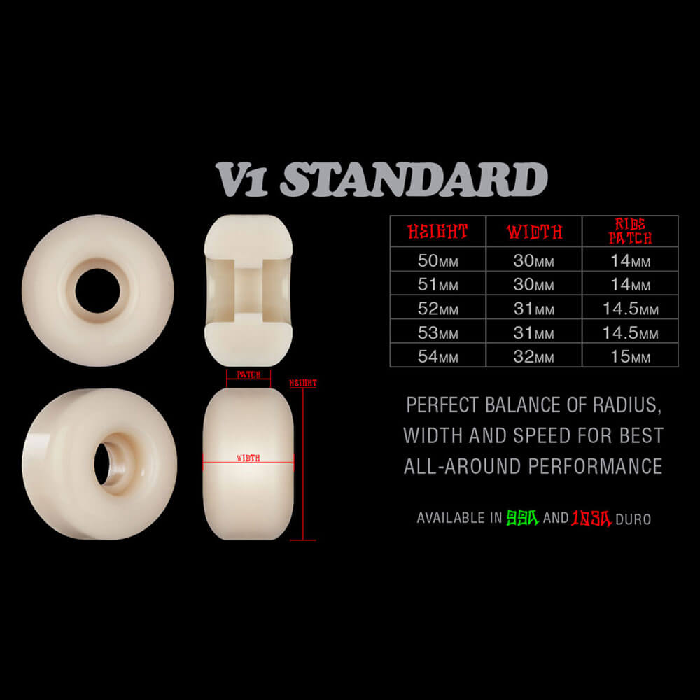 BONES WHEEL ボーンズ ウィール STF V1（STANDARD）99A 54mm スケートボード スケボー
