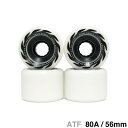 BONES WHEEL ボーンズ ソフトウィール(クルーザー) ATF ROUGH RIDERS ETERNAL FLAME(80A)白 56mm スケートボー...