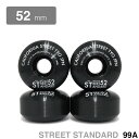 CALIFORNIA STREET WHEEL カリフォルニアストリート ウィール STREET STANDARD(99A)黒 52mm スケートボード スケボ...