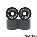 FESN WHEEL エフイーエスエヌ ソフトウィール(クルーザー) W.P.S.I HARDCORE SOFT SLIDE SQUARE LIP(78A)黒 72mm スケートボード スケボー