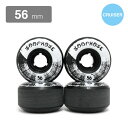 LOOP HOLE WHEEL ループホール ソフトウィール(クルーザー) BRUSH CRUISER(86B)黒 56mm スケートボード スケボー