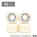 【POWELL PERALTA / WHEEL / DRAGON FORMULA・DF】 スケボー・スケートボードの老舗デッキブランド、POWELL PERALTA（パウエルペラルタ）。 NANO CUBIC の特徴であるオフセットデザインはインナー側のエッジとアウター側のエッジにそれぞれ違うシェイプを採用することで幅広い障害物に対応。 大きく丸いアウターエッジはカーブやウォール、クラックを容易に上ることができ、アクセルナットが隠れるような形になる為、シャフトやナットを保護します。 インナーエッジはカーブやレールをグラインド時にロックするデザイン。 このウィールに使用されている新しい新素材の Dragon Formula（DF）ウレタンは、Powell Peralta が開発した、ウィール業界をリードする革新的なウレタン素材です。 ・スピード 通常のハードウィールに比べて18%〜20%の高反発性を実現しているため、非常に速いスピードを得ることができます。 この高反発性は、ボウルやスケートパーク、荒れたストリートでもスピードが落ちることなくスケーティングが可能です。 ・グリップ & スライド 荒れた路面でもツルツルの路面でも使え、必要な時にはしっかりグリップもします。 これは Dragon Formula が90年代半ばに開発された普通のウィールのフォーミュラでは無く、10年以上の歳月をかけ最適化され、完璧なまでに微調整された新素材のフォーミュラだからです。 ・耐久性 滑らかで早く、スライドがしやすいだけでなく、耐久性にも優れています。 高性能の素材を独自のブレンドによって作られ、ウレタンが摩耗してもしっかりと摺動し、フラットスポットを作りにくい長持ちするウィールです。 ウイールは4個1セットになります。 幅：36mm 硬さ：97A ※製造上の過程によるウレタン成分の混ぜ跡（若干の変色）や多少の気泡の跡が発生することがあります。ご了承の上、ご注文下さい。 *商品によって多少の誤差がある事をご了承下さい。 *当店舗に掲載の写真・文章の無断転載を禁じます。