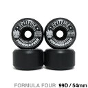 SPITFIRE WHEEL スピットファイヤー ウィール FORMULA FOUR (F4) CONICAL FULL 99D 黒 54mm スケートボード ...