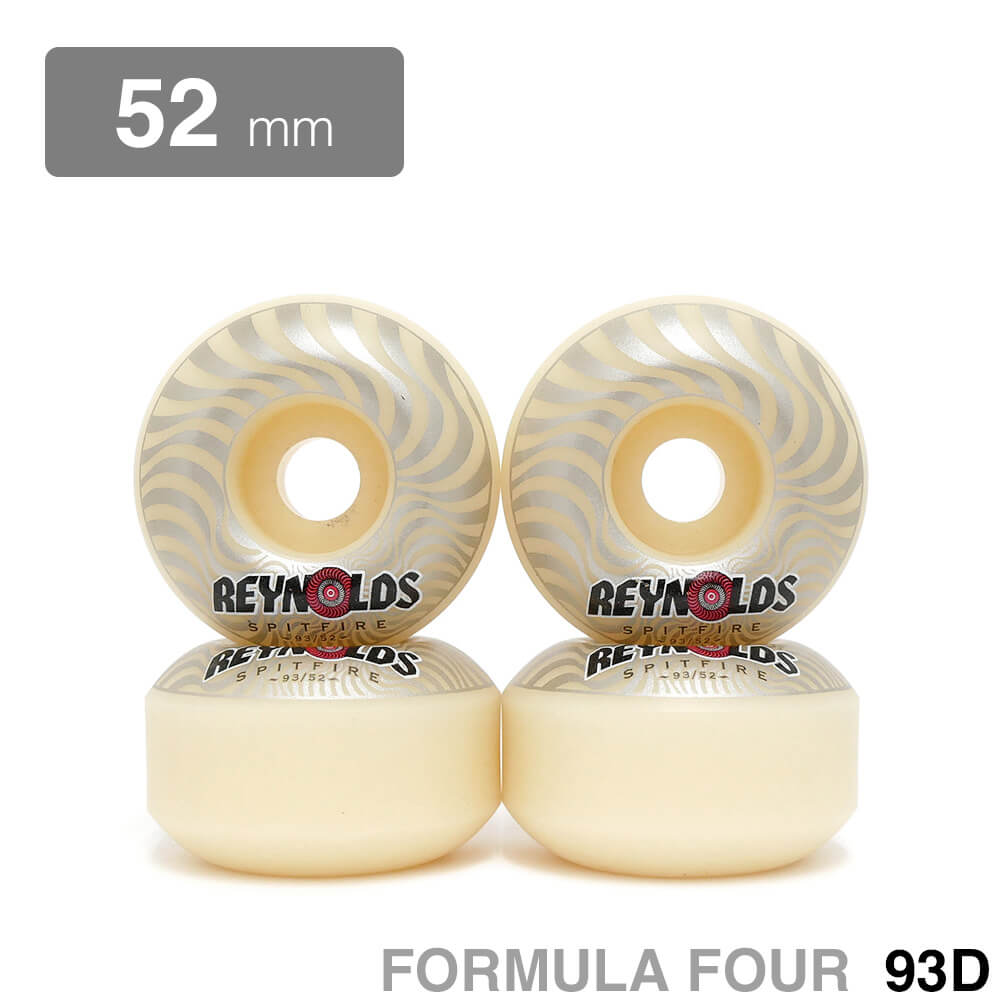 SPITFIRE WHEEL スピットファイヤー ウィール FORMULA FOUR (F4) CLASSIC 93D ANDREW REYNOLDS SOFT SLIDERS 52mm スケートボード スケボー