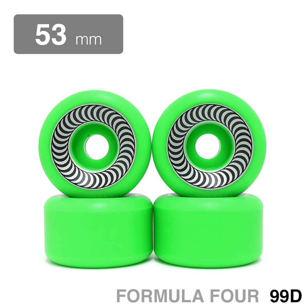 SPITFIRE WHEEL スピットファイヤー ウィール FORMULA FOUR (F4) OG CLASSIC 99D 緑 53mm スケートボード スケボー