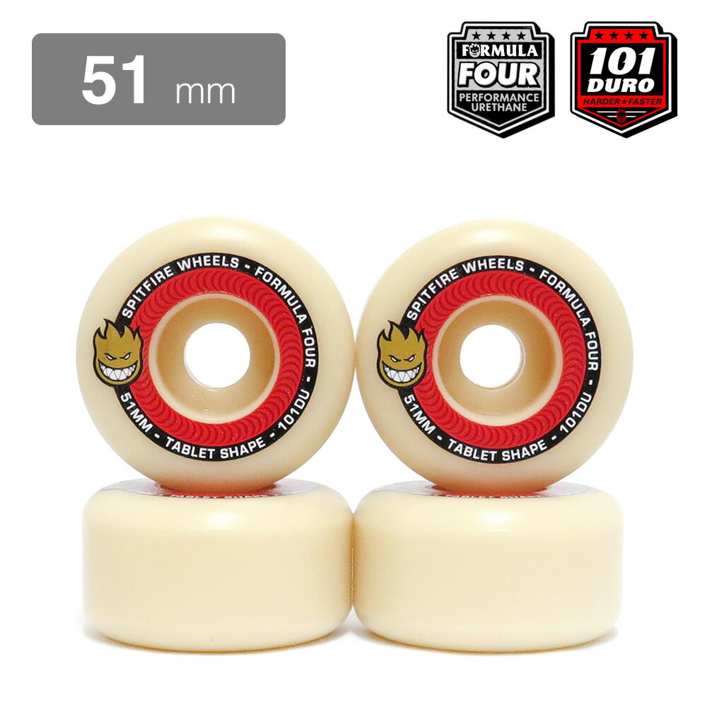 SPITFIRE WHEEL スピットファイヤー ウィール FORMULA FOUR F4 TABLETS 101D 51mm スケートボード スケボー