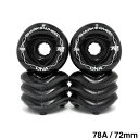 SHARK WHEEL シャークウィール ソフトウィール(クルーザー) DNA(78A) BLACK 72mm スケートボード スケボー