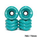 SHARK WHEEL シャークウィール ソフトウィール(クルーザー) DNA(78A) TURQUOISE 72mm スケートボード スケボー