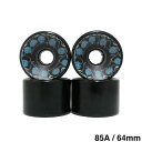 STRUSH WHEEL ストラッシュ ソフトウィール(クルーザー) SHINGO OGURA DANCE(85A)黒 64mm スケートボード スケボー