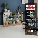 【台数限定50%OFF!〜9/11(木)1:59まで】 コレクションケース フィギュア棚 完成品 ダウンライト 幅120cm 高さ85cm ロータイプ ガラスケース ディスプレイ ぬい 推し ペンラ 開梱設置 アイリーン120L