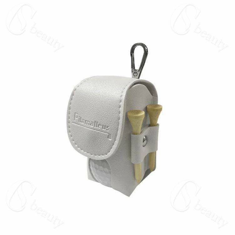 ボールホルダー 可愛い ゴルフボールケース かわいい 革 おしゃれ ゴルフ 送料無料 ボールケース 誕生日 ホワイト ボールポーチ ゴルフボールケース 2個入れ用 ブラック グリーン ブラウン イエロー グレー プレゼント ギフト 軽量