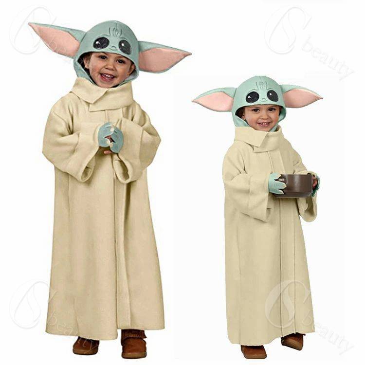 樂天商城 - ハロウィン 衣装 子供 妖精 スターウォーズ ヨーダ 子供ハロウィン衣装 コスプレ 2点セット 帽子付き 秋冬 キッズ コスプレ オールインワン ロンパース 衣装 子供用 仮装 halloween 仮装 イベント コスチューム 男の子 女の子 記念撮影服