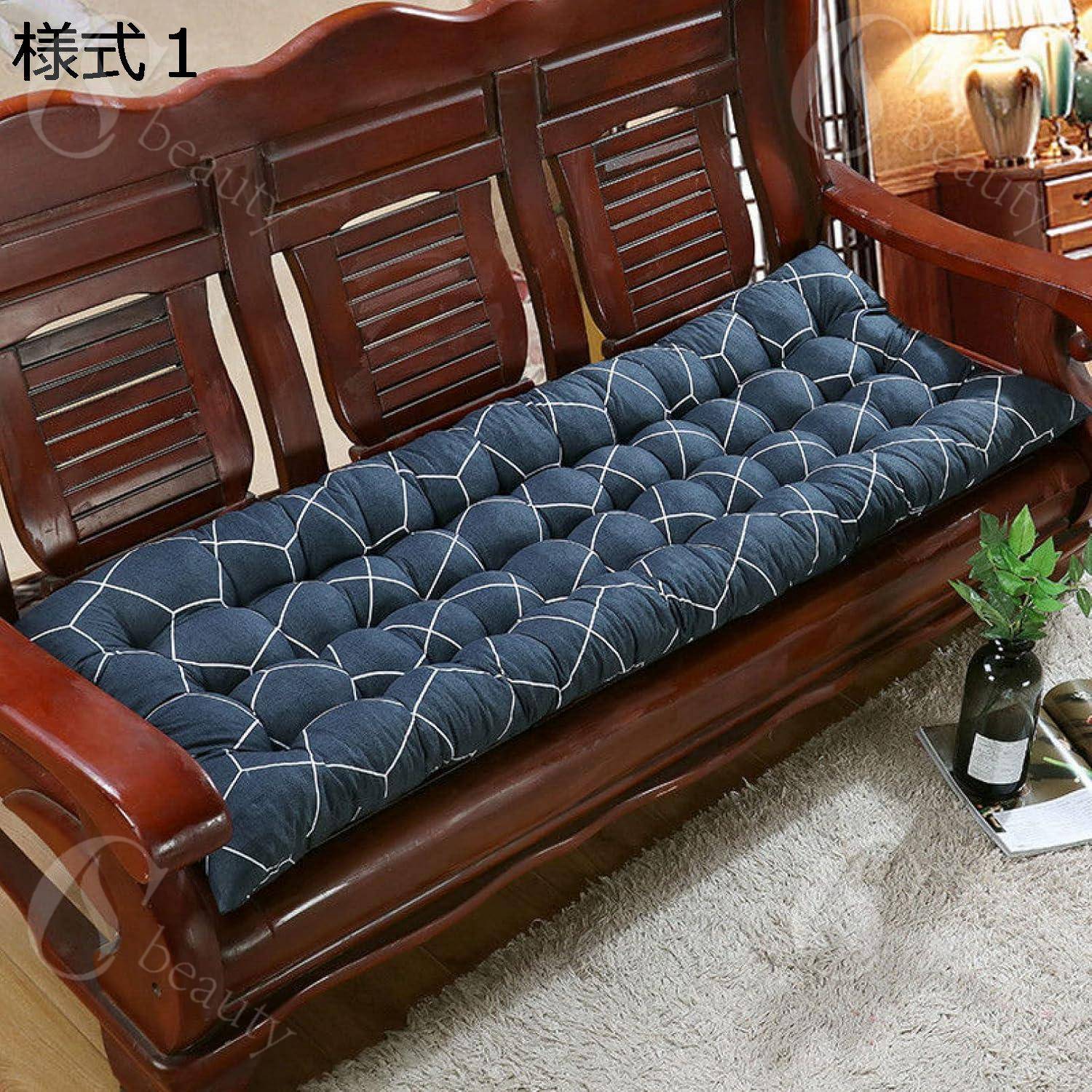 ベンチクッション 耐久性 怠惰なクッション 様式2 通気性 無地長座布団 クッション 長方形 おしゃれ ソ..