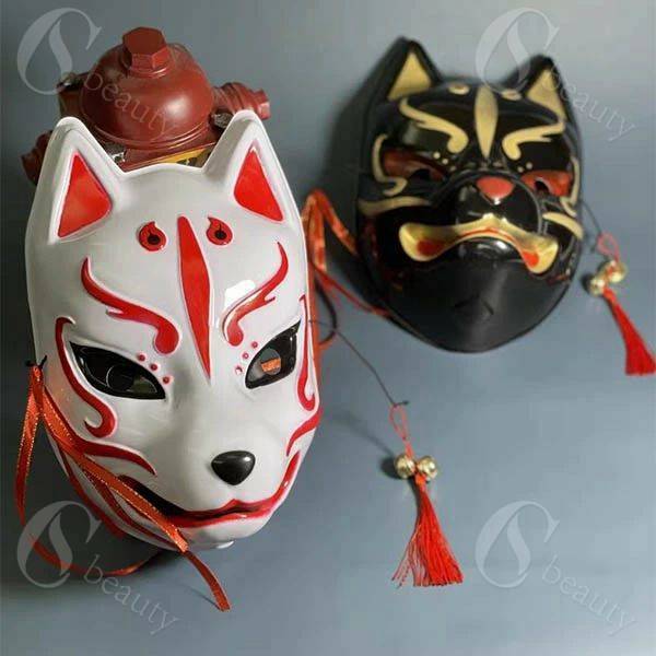 ハロウィン仮面 キツネ仮面 妖怪マスク お面 覆面 和風 ダンスグッズ ダンス セクシー 個性派 キ ...