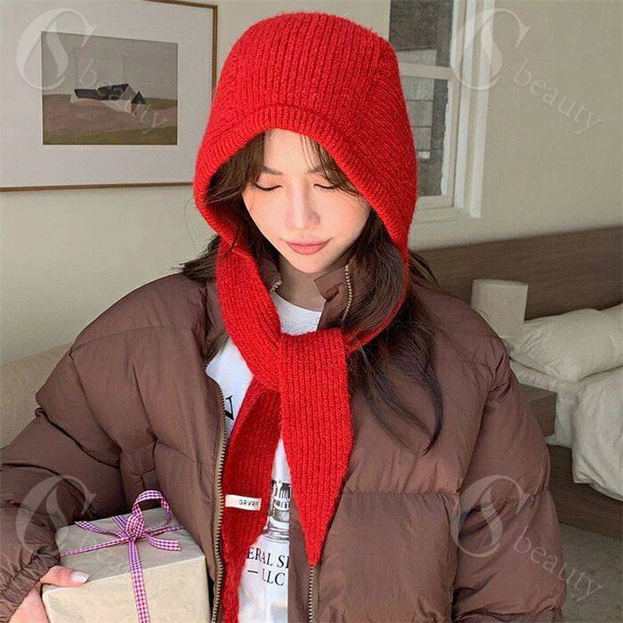 ストール ニット フード付き 帽子 レディース 秋冬 ニット帽子 肩掛け ストール 防寒 ショール 大判 おしゃれ オシャレ 大人 かわいい ..