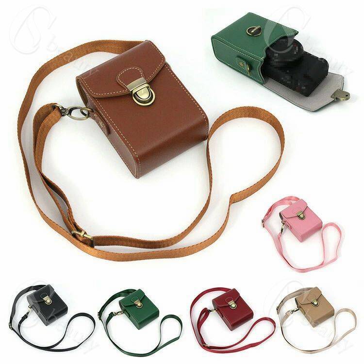 カメラケース ショルダーストラップ付き PUレザー レディース 肩掛け カメラバッグ カメラケース おすすめ ソフトケース 長さ調節可能 コダック コンパクトデジタルカメラ