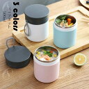 500ml 弁当箱 スープポット おしゃれ お弁当箱 保温保冷 ランチジャー フードポット スープジャー 水筒 学校学生 会社出勤 食事用 入社 便利 スプーン付き シンプル 新生活 贈答品 ギフト 選べる3色