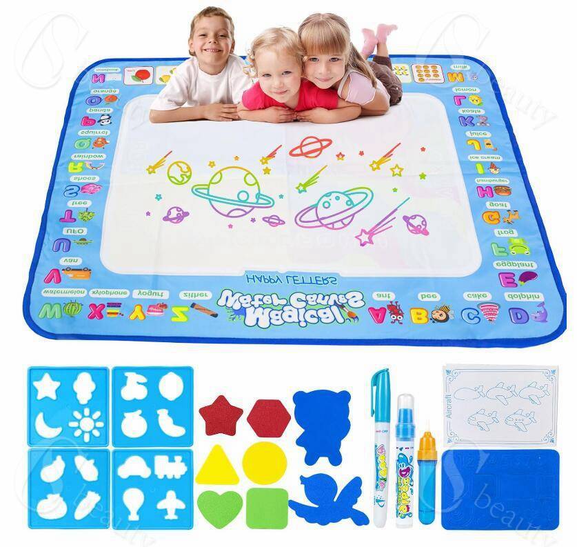 お絵かき お絵かきシート 水描きマット おもちゃ 水で描く 水落書きマット ぬりえ落書きマット 絵画書..