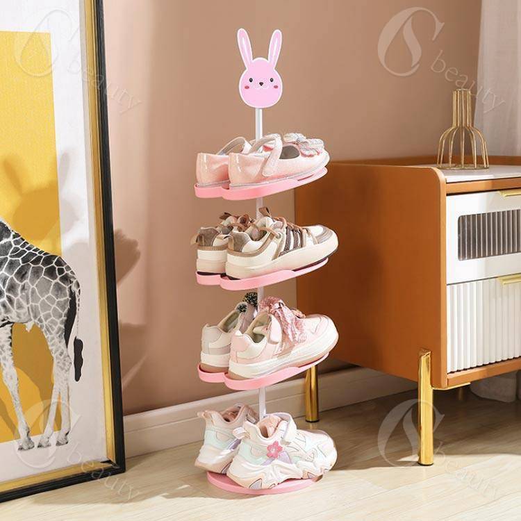 シューズラック 靴箱 靴入れ キッズシューズラック 4段 5段 6段 子ども用 下駄箱 ...