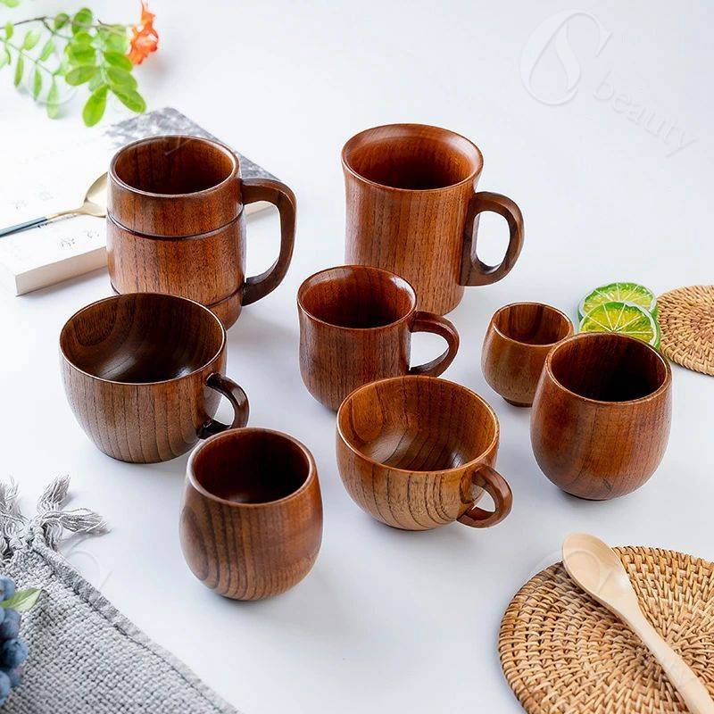 木製カップ ワインカップ ビールカップ ウォーターカ