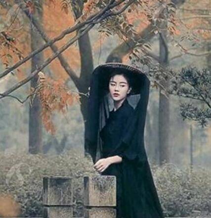 かんむり 100cm 頭に冠る 頭傘 70cm 150cmロングベール 漢服・唐服用中国古代古 冠 シフォン付き ベール付き帽子 フェイスベール