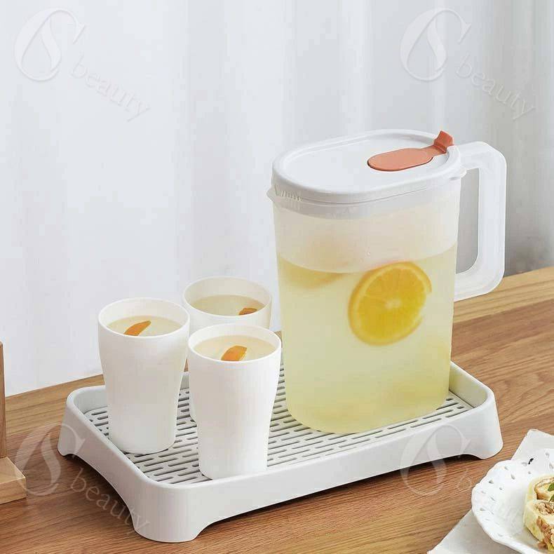 麦茶ポット 冷水筒 ピッチャー 冷蔵庫ポット 保冷 お茶ポット 大容量 水タンク 冷水ポット 水筒 飲料水..