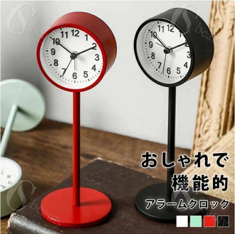 おしゃれ レトロスタンドクロック 置き時計 置時計 ミニ かわいい 北欧 時計 白 おしゃれ 卓上 時計 玄..