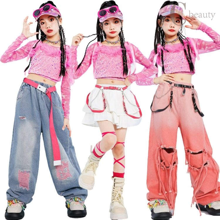 セットアップ 白 ピンク ブルー ホワイト ブルー グラデーション デニム 絞り染め 落書き ジーパン ト..