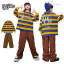 トップス 三原色 パンツ キッズダンス衣装 セットアップ ヒップホップ キッズ 衣装 韓国風 子供服 男の子 女の子 トップス 長袖 赤 黄 青 カーゴパンツ ...