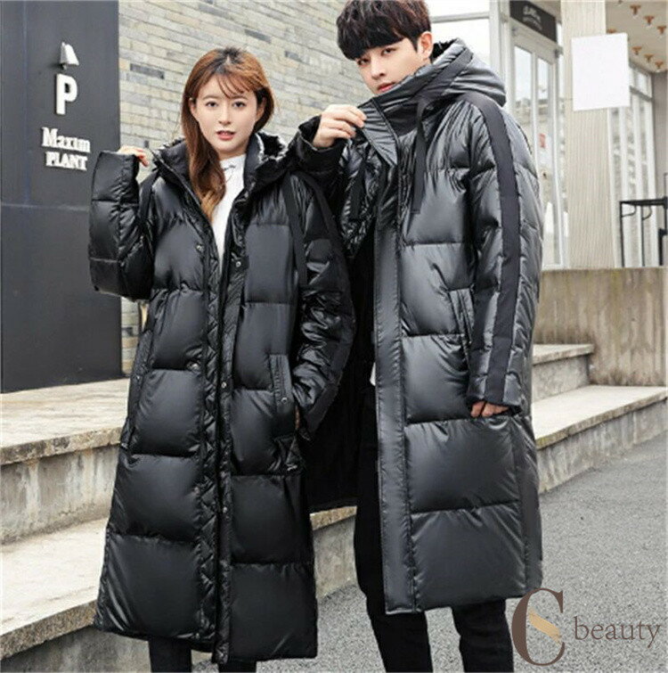 楽天CSビューティ 楽天市場支店ダウンコート メンズ ロングコート ダウンジャケット 男女兼用 レディース ビジネスコート フード付き カップル お揃いコート M-3XL ペアルック 冬服 防寒着 保温 秋冬 上品 韓国風 暖かい 可愛い 20代 30代 40代 防寒服 大きいサイズ カジュアル