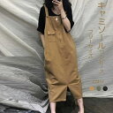 ジャンパースカート サロペット レディース ワンピース スカート ストラップ ロングスカート Aライン フレア オールインワン 体型カバー 薄手 細見え 着痩せ マキシ丈 オーバーサイズ キャミワンピース ロング丈 レイヤード 大きいサイズ 春 夏