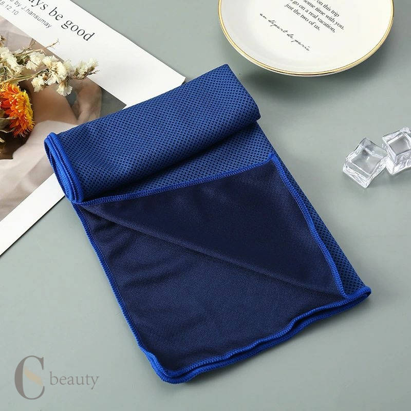 【ポイント10倍★7/31まで】送料無料 クールタオル 冷却タオル スポーツ アウトドア ひんやり 冷たい 熱中症対策 暑さ対策 30×80cm フィットネス ランニング ジョギング 冷感 薄手 速乾 無地