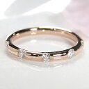 K18PG ドット ダイヤモンド リング【0.25ct】/【送料無料】【代引手数料無料】【刻印無料】【品質保証書付】【無垢】エタニティ ダイヤ ダイアモンド ピ...