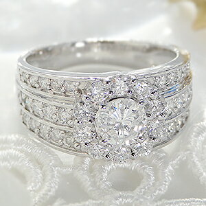 pt900 豪華 ダイヤモンド リング【1.90ct】 圧巻の迫力!/【送料無料】【代引手数料無料】【刻印無料】【品質保証書付】ダイヤ リング ダイア プラチナ...