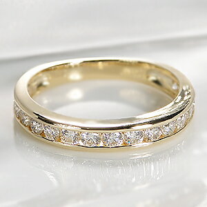 K18YG SIクラス レール留 ダイヤモンドエタニティ リング【0.7ct】/【送料無料】【代引手数料無料】【刻印無料】【品質保証書】ダイヤ ハーフエタニティ ダイヤ リング ダイア 指輪 レディース ジュエリー プレゼントのサムネイル