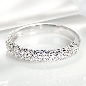 pt900【0.70ct】甲丸 ダイヤモンド パヴェリング【SIクラス】/【送料無料】【代引手数料無料】【刻印無料】【品質保証書付】パヴェ エタニティ ダイヤ ダイア 0.7カラット 0.7ct プラチナ リング 指輪 レディース ジュエリー diamond ring paveのサムネイル
