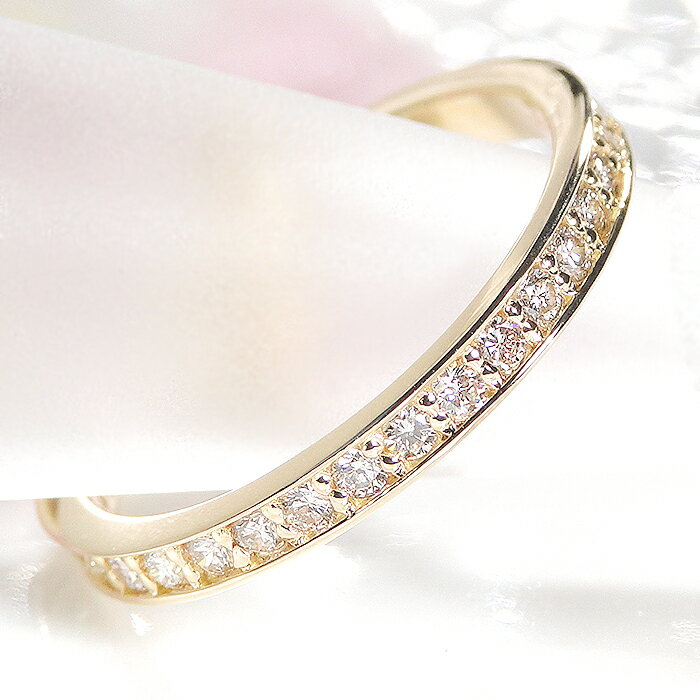 0.5ct K18YG ダイヤモンド フルエタニティリング 【SIクラス0.5ctUP】【即日発送対応サイズあり】【送料無料】【代引手数料無料】【品質保証書】リング エタニティ ダイヤ リング イエローゴールド 指輪 レディース ジュエリー ギフト プレゼント ring 重ねづけ