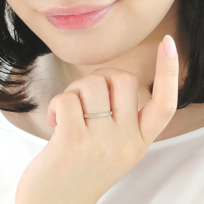 0.5ct K18YG ダイヤモンド フルエタニティリング 【SIクラス0.5ctUP】【即日発送対応サイズあり】【送料無料】【代引手数料無料】【品質保証書】リング エタニティ ダイヤ リング イエローゴールド 指輪 レディース ジュエリー ギフト プレゼント ring 重ねづけ