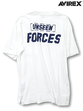 【AVIREX】“UNSEEN FORCES”PIGMENT DYED POCKET T-SHIRT | メンズ レディース ユニセックス 黒 ブラック 白 ホワイト 橙色 オレンジ M L XL XXL LL 2L 3L 2XL 大きいサイズ 春 夏 春夏 半袖 半袖Tシャツ アヴィレックス アビレックス