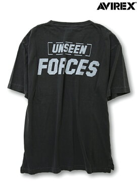 【AVIREX】“UNSEEN FORCES”PIGMENT DYED POCKET T-SHIRT | メンズ レディース ユニセックス 黒 ブラック 白 ホワイト 橙色 オレンジ M L XL XXL LL 2L 3L 2XL 大きいサイズ 春 夏 春夏 半袖 半袖Tシャツ アヴィレックス アビレックス