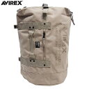 【AVIREX】4WAY BON SACK BAG AVX3514 ∴ | 黒 ブラック 緑 カーキ オリーブ ベージュ 迷彩 カモフラ カモ柄 カモフラージュ ボンサック リュック バックパック ボストン アビレックス ブランド 流儀圧搾 METHOD 3