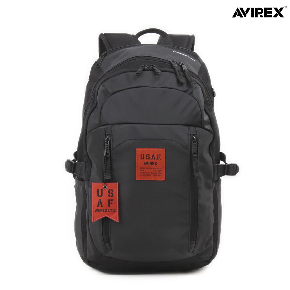 【AVIREX】“DUTCH” DAY PACK AX2083 ∴ ｜ バッグ デイパック バックパック 鞄 かばん 通販 春 夏 オールシーズン メンズ 黒 ブラック ベージュ フリーサイズ 人気 かっこいい 大きめ たっぷり 大容量 A4 ブランド