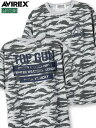 【AVIREX】“TOP GUN”GRAY CAMO DAILY T-SHIRT〔LIMITED〕 ｜ ティーシャツ 半袖 通販 春 春服 夏 夏服 メンズ レディース グレー 迷彩 カモ M L XL LL 2L XXL 3L 人気 オススメ おしゃれ アビレックス ブランド