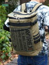 【AVIREX】WASHED CANVAS FUSE BOX BACKPACK〔LIMITED〕 | バッグ 鞄 リュック バックパック デイパック かばん 通販 メンズ レディース ユニセックス 黒 ブラック ベージュ 緑 カーキ たっぷり 大容量 A4 書類 通勤 通学 人気 ミリタリー 流儀圧搾(4)
