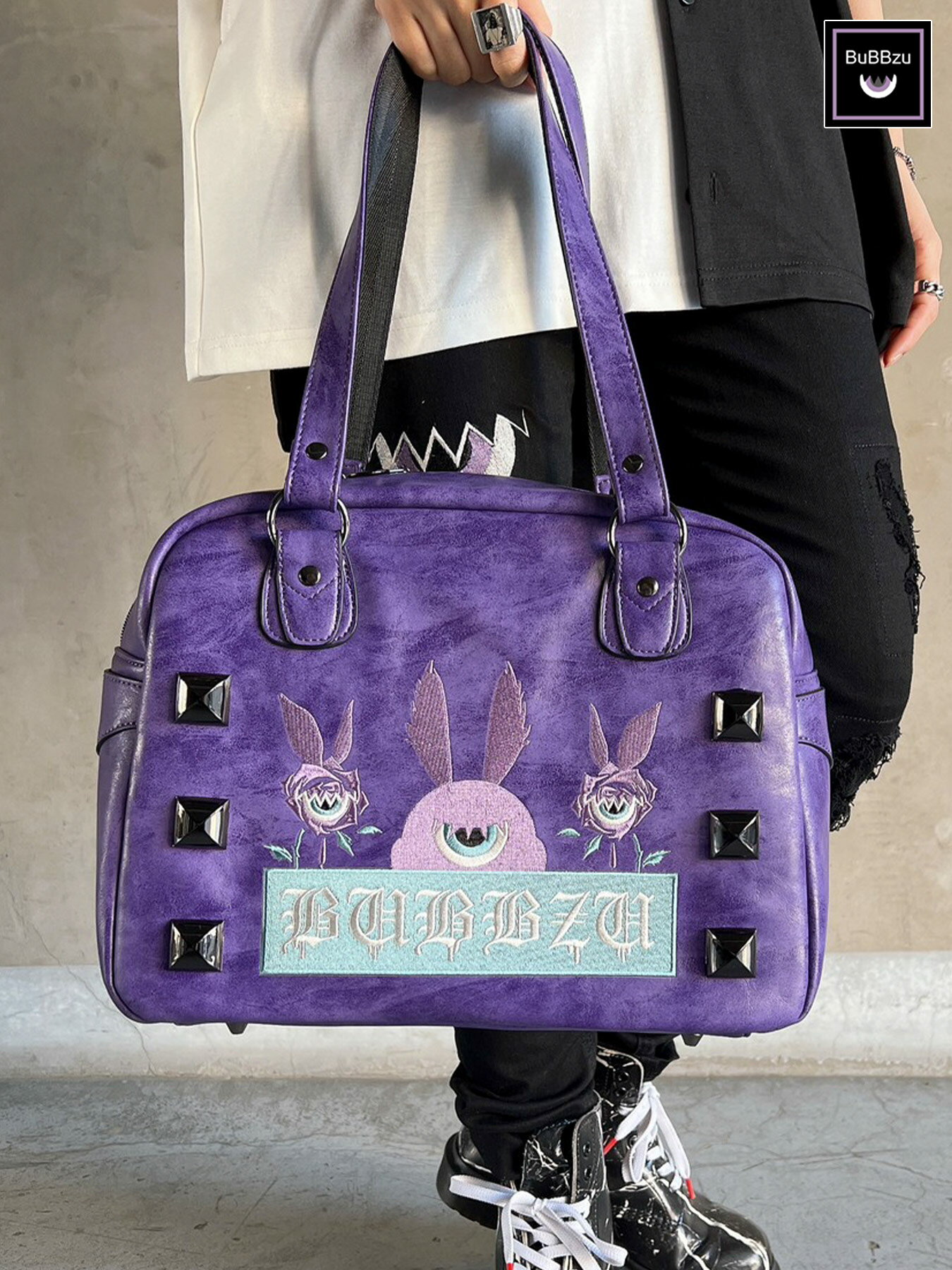 【BuBBzu】“FUKIGENト薔薇ノトゲ” 総刺繍 ボストン バッグ | バブズ 和柄 かばん 鞄 手持ち トート BAG 通販 春 春服 オールシーズン ...