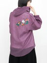 【雅結】桜とシマエナガ刺繍 シアー素材ブラウスパーカー | 和柄 着物 パーカー 春 春物 夏 夏物 通販 女性 レディース 男性 ユニセックス 白 ホワイト ...