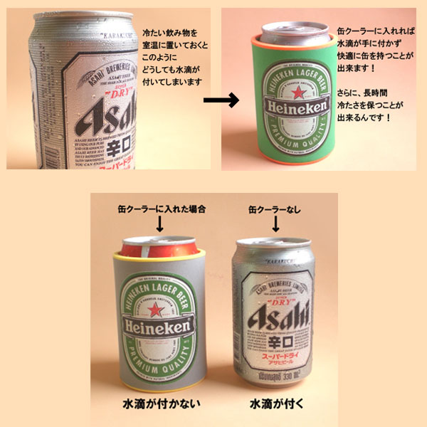 ホット＆クール缶ホルダー ペットボトル・瓶にも使える ビールやドリンク類の保冷・保温 水滴も手につかないウレタン素材 ギフトラッピング無料 アウトドア バーベキュー レジャー ビールを美味しく飲むアイテム プチギフト プレゼント通販格安セール情報　楽天　通販