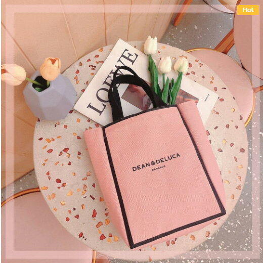 【送料無料】XS ダスティーローズK 期間限定色 ディーン&デルーカ DEAN & DELUCA 限定 バッグ トートバッグ 日本未発売 タイ バンコク コンビニ ランチバッグ ミニトート