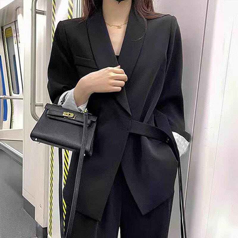 Rakuten - スーツセット スーツ ビジネス パンツスーツ ロングパンツ ジャケット セット オフィス カジュアル 通勤 通学 レディース レディーススーツ ビジネススーツ セットアップ 大きいサイズ S M L XL